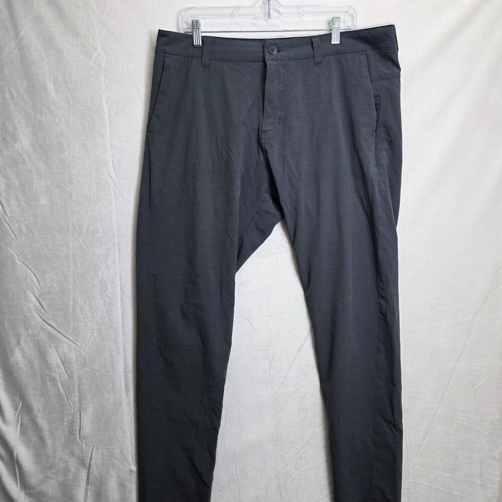Vuori The Rise The Shine Flat Front Aim Pant Style V431 Men's Gray Size 36x30